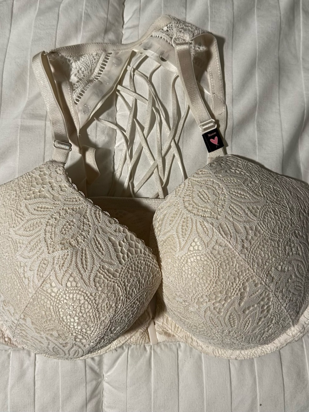 Lace Padded Bralette in Ivory - Women Intimates - Victorias Secret